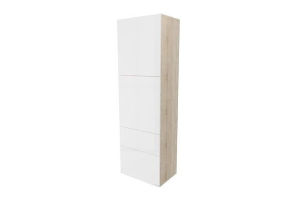 7crywmj8pv113gz82843376yeydcwzrp.jpg Wardrobe 2 doors and 2 drawers Oscar Amika 60x192 with closers, Sonoma oak / white gloss
