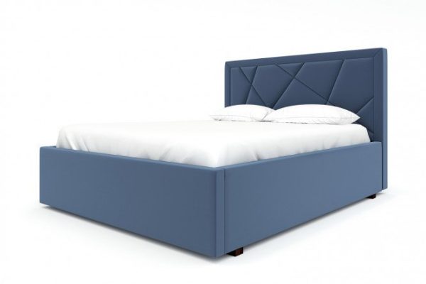 Bed with lifting mechanism Golf color blue 180x200 cm