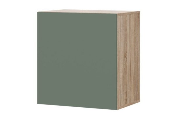 Cabinet Oscar Moon 60x64 with door, sonoma oak / soft olive