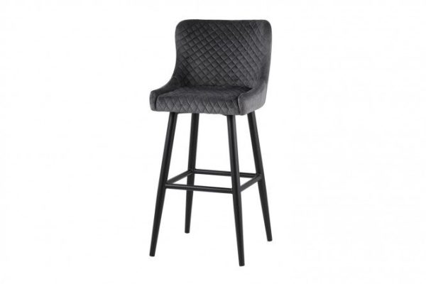 Bar stool Stitch 48x109x42 cm, color gray, black