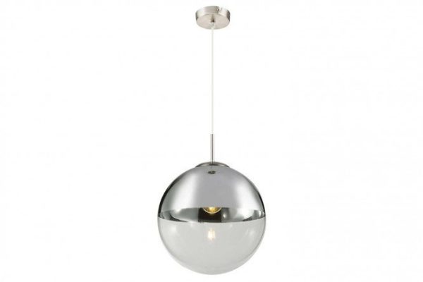 Hanging lamp TOPLIGHT Glass chrome 2 sq.m., 30x120x30 cm, E27