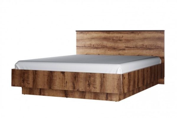 Bed with lifting mechanism Jagger color monastery oak, black
