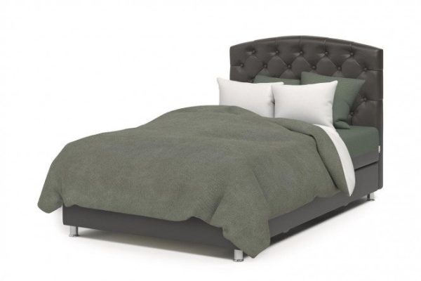 Ottoman with lifting mechanism Premium color chocolate, beige 90x198 cm