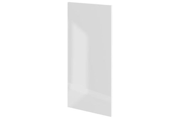 Decorative side wall Amika for wall cabinets 33.7x72 cm, white gloss color