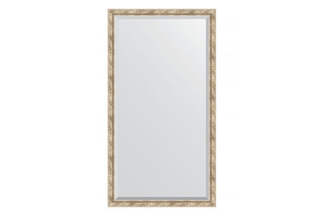 Floor mirror with bevel in a baguette frame EVOFORM BY 6144 Provence with weaving 108x198 cm