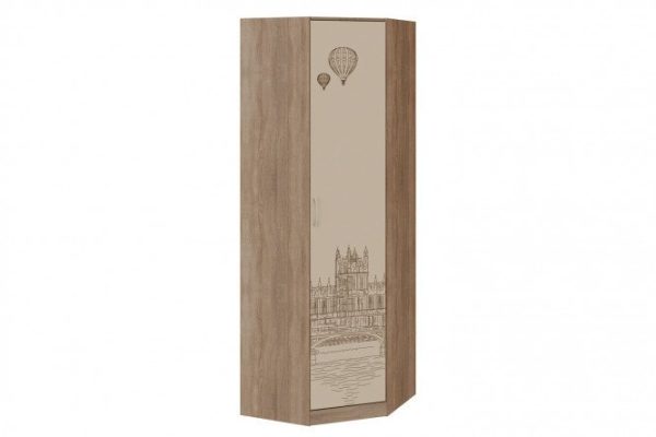 Corner wardrobe London 75.8x220.3x75.8 cm