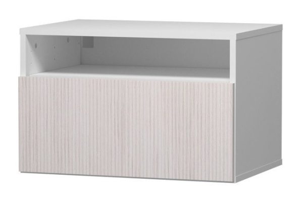 7ilry2r7zie524d5adsqj4dmwqt4ukot.jpg Cabinet with shelf and drawer Oscar Grevy 60x40 cm with push-to-open, white/Cadena light
