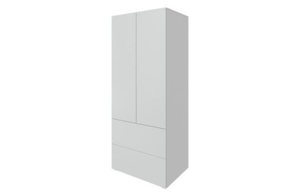 Wardrobe with 2 drawers Oscar Moon 80x194x55 cm