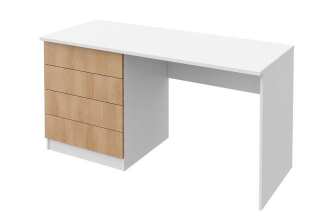 Desk with 4 drawers Oscar mini with push-to-open 145x75x60 cm