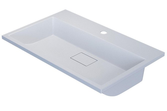 Bathroom sink Barsa Semi-recessed, 70x14.5x45 cm