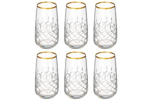 Set of glasses 197-1013 480 ml, Glass, 6 pcs.