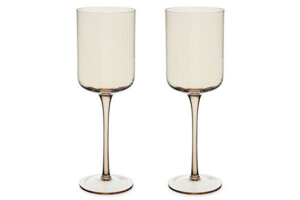 Set of glasses Hall Citrine for red wine 370 ml, Glass, 2 pcs.