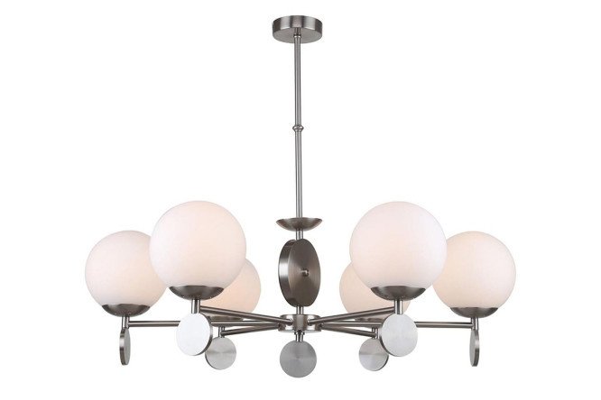 Chandelier on a rod STILFORT Marcela 18 sq.m., 82x70x82 cm, E27