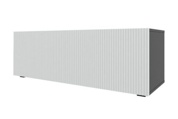 Cabinet Oscar Amelie 120x40 with 2 drawers, anthracite / talc wave