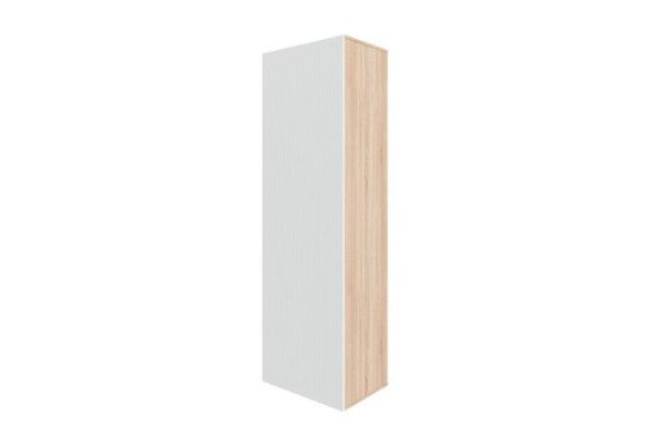 Wardrobe Oscar Amelie 60x192 cm with door, Sonoma oak, talc wave