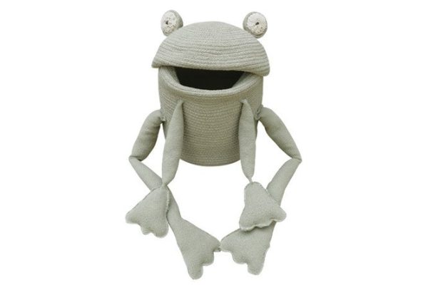 Basket with lid LORENA CANALS Fred the Frog 23x35x23 cm