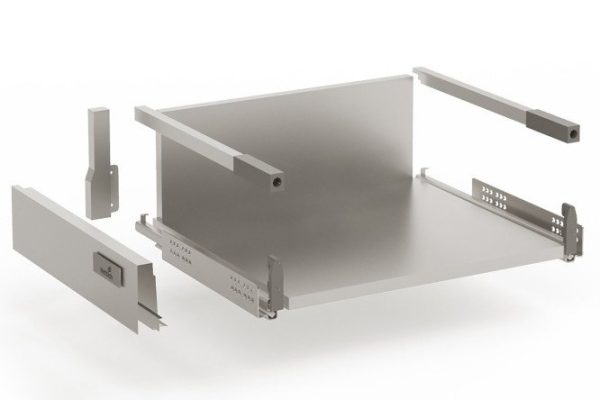 High drawer of a floor cabinet with a full extension closer Hettich InnoTech 41.8x14.4x47 cm