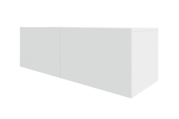 Cabinet Oscar Moon 120x40 with doors, white / white talc