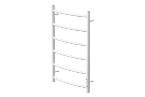 Electric heated towel rail POINT Athena P6, white PN04858W 53.2x80x10 cm