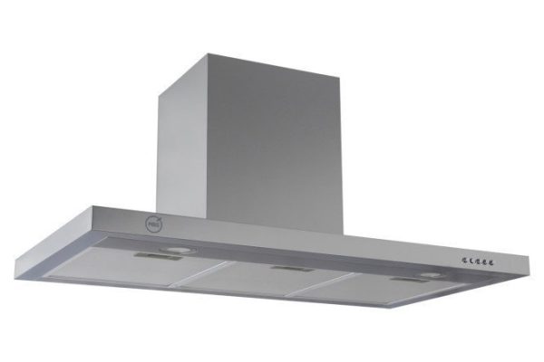 Hood MBS Bergia 190 Inox metallic color, 90x44x50 cm