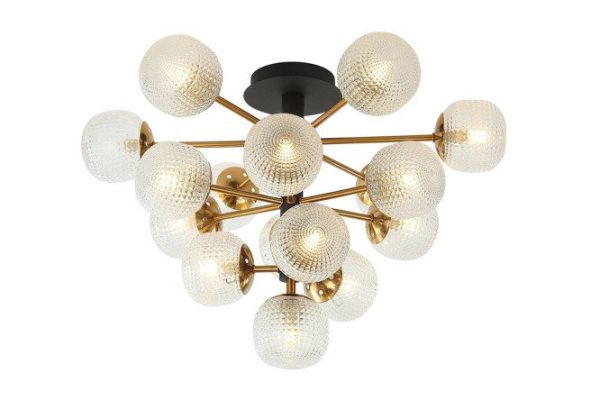 Ceiling chandelier STILFORT Atomic 24 sq.m., 58.5x41x58.5 cm, G9
