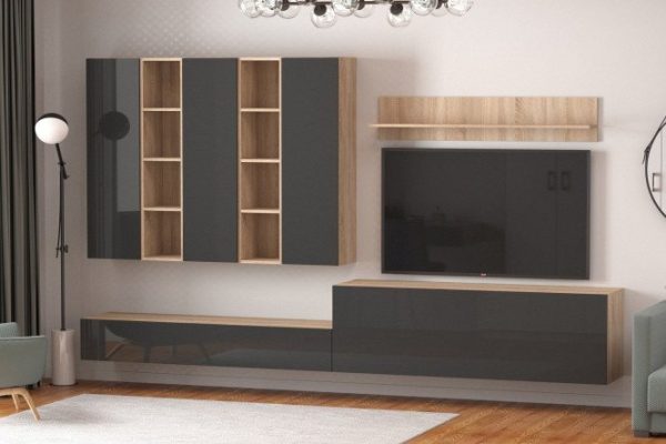 Furniture set Studio No. 7 oak Sonoma/anthracite