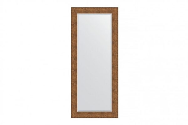Wall mirror with bevel in a baguette frame EVOFORM BY 3952 copper chain mail 67x157 cm
