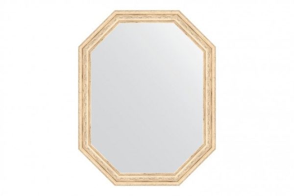 Wall mirror in a baguette frame EVOFORM Polygon BY 7018, ivory 54x69 cm
