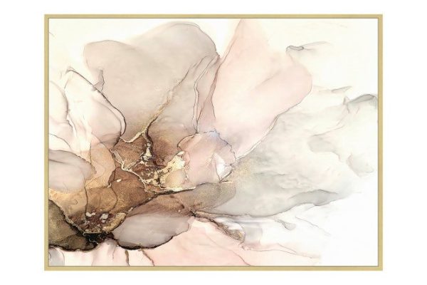 Reproduction in frame Delicate fluid 81x61 cm