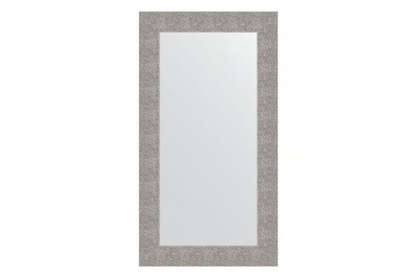 Wall mirror in a baguette frame EVOFORM Embossed silver 80x140 cm