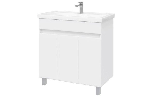 Floor stand Sanstar Quadro 77.5 cm, white gloss color