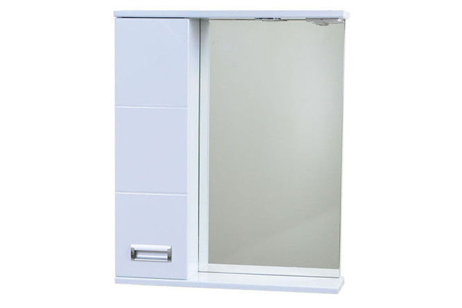 Mirror cabinet Montana with lighting Hanging, 60x70x16 cm, Left