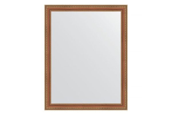 Wall mirror in a baguette frame EVOFORM bronze beads on wood 65x85 cm