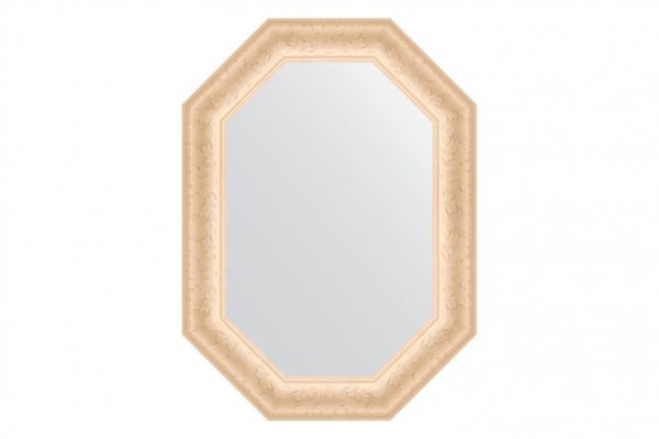 Wall mirror in a baguette frame EVOFORM Polygon BY 7141, old plaster 55x75 cm