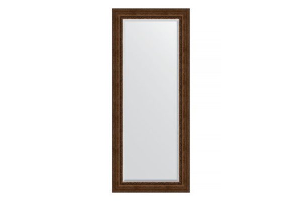 Floor mirror with bevel in a baguette frame EVOFORM BY 6139 aged bronze with ornament 87x207 cm