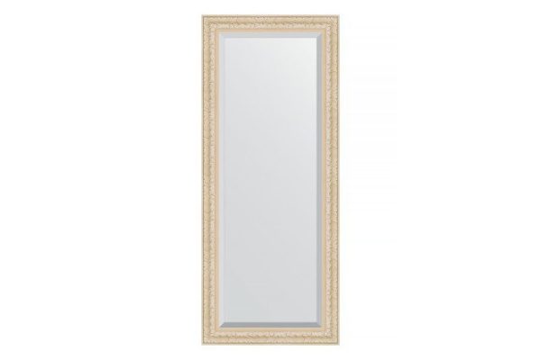 Wall mirror with bevel in a baguette frame EVOFORM old plaster 55x115 cm