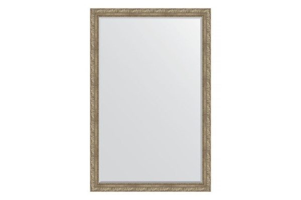 Wall mirror with bevel in a baguette frame EVOFORM BY 3617 vignette antique silver 115x175 cm