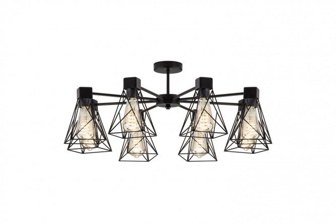 Chandelier EUROSVET Trappola 36 sq.m., 70x33x70 cm, E27