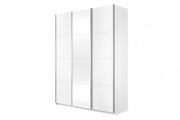 Sliding wardrobe 3-door Cors 180x230 cm, white snow