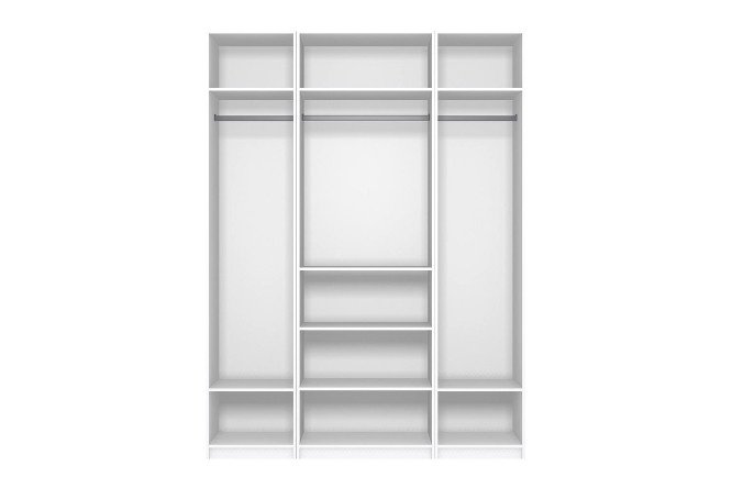Wardrobe system Oscar Bergen 175x236x58 cm, white