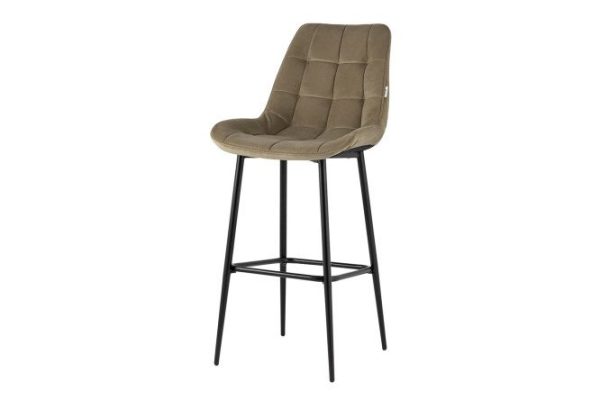Flex bar chair 51x115x58 cm, upholstery color cappuccino, legs black