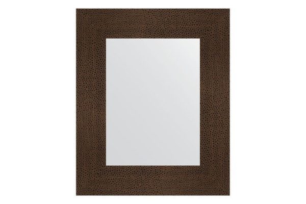 Wall mirror in a baguette frame EVOFORM bronze lava 70x90 cm