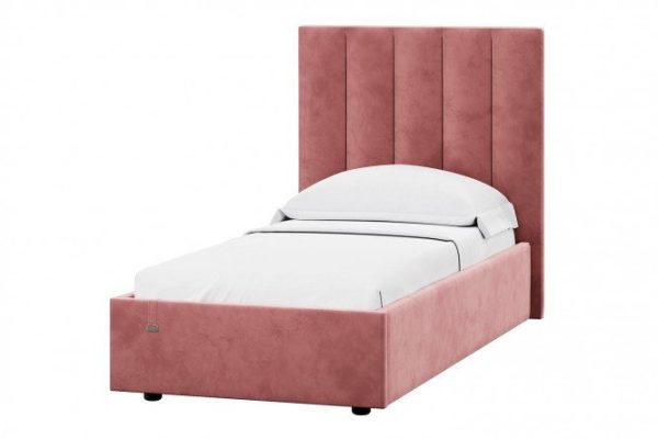Bed Ingrid 90x200 cm color dark pink