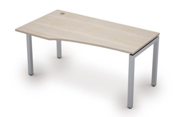 Avance curved table 160x75x90 cm, left