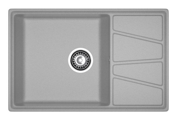 Inset sink with wing GRANFEST Vertex GF-V-780L 78x50x20 cm