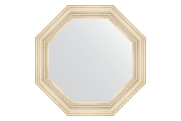 Wall mirror in a baguette frame EVOFORM Octagon BY 3822, etched silver 79.2x79.2 cm