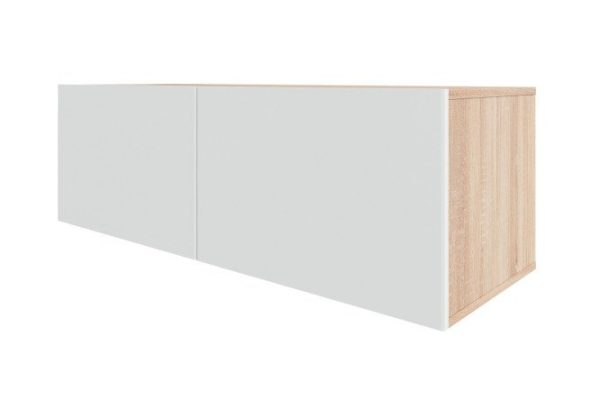 Cabinet Oscar Moon 120x40 with doors, Sonoma oak / white talc