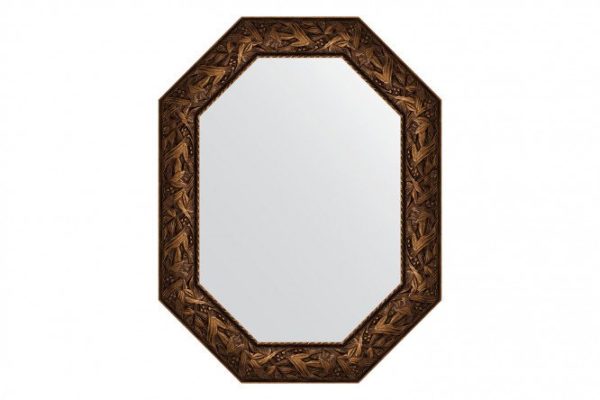Wall mirror in a baguette frame EVOFORM Polygon BY 7231, Byzantium bronze 68x88 cm