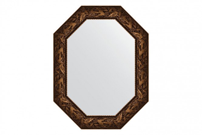 Wall mirror in a baguette frame EVOFORM Polygon BY 7231, Byzantium bronze 68x88 cm