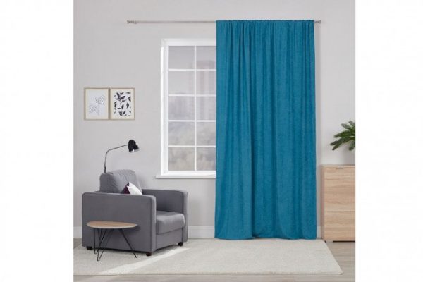 Ribbon curtain ESTUDI BLANCO Izabella 180x280 cm, 1 piece, turquoise color